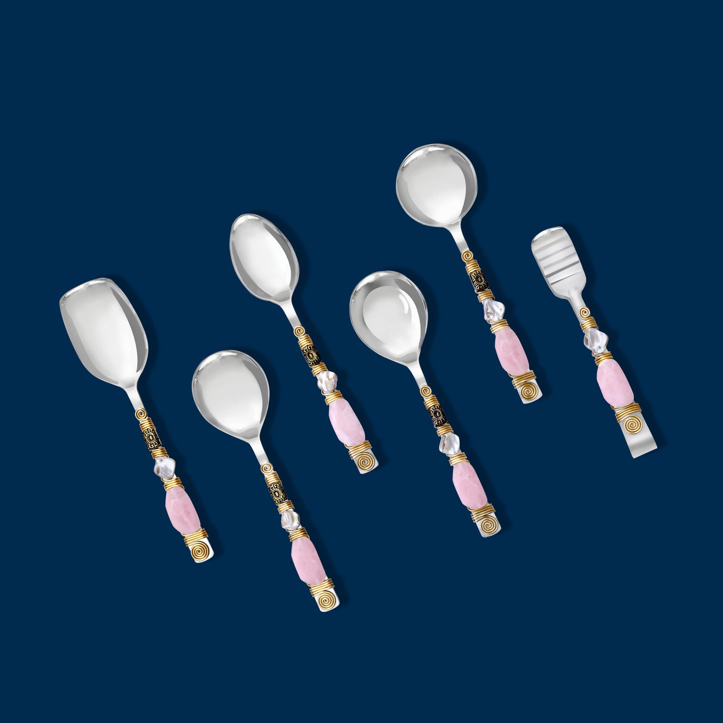 Blushed Serving Spoons (Set Of 6)