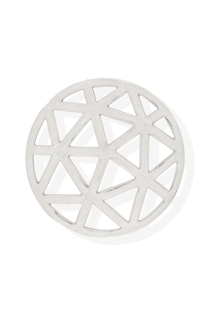 Modern Facet Handcrafted Aluminum Trivet – 8"