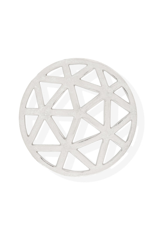 Modern Facet Handcrafted Aluminum Trivet – 8"