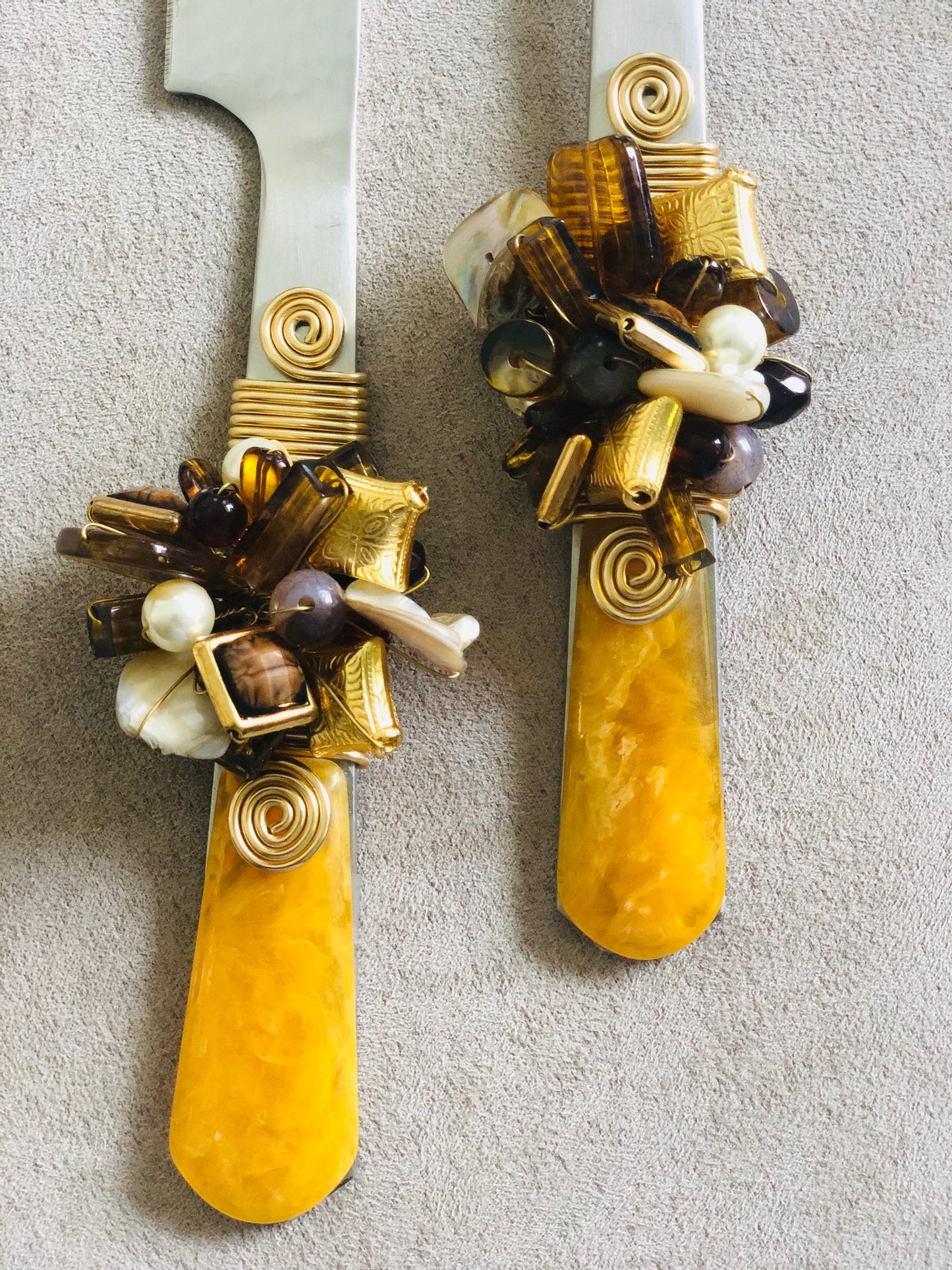 Embellished Cake Server Set
