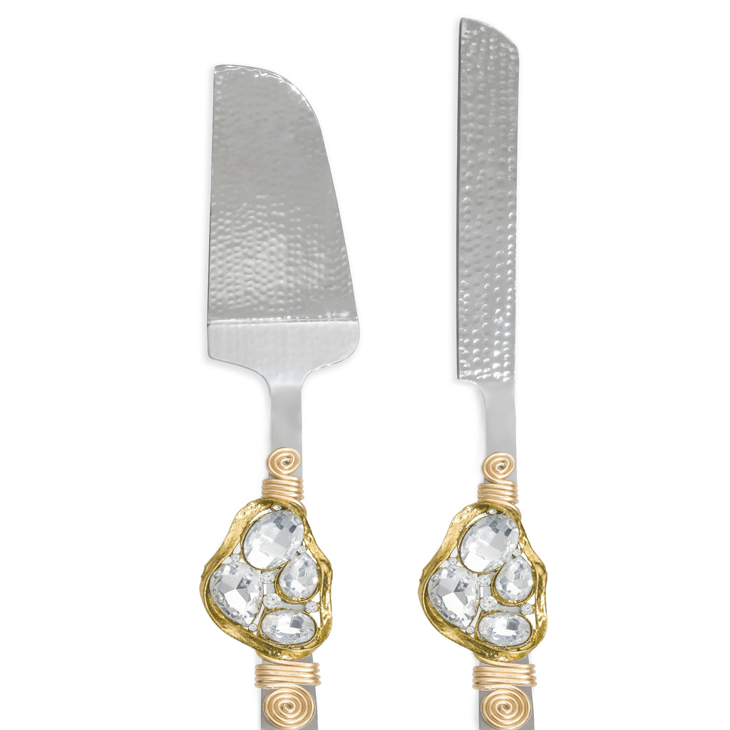 Cumulus Crystal Cake Server Set