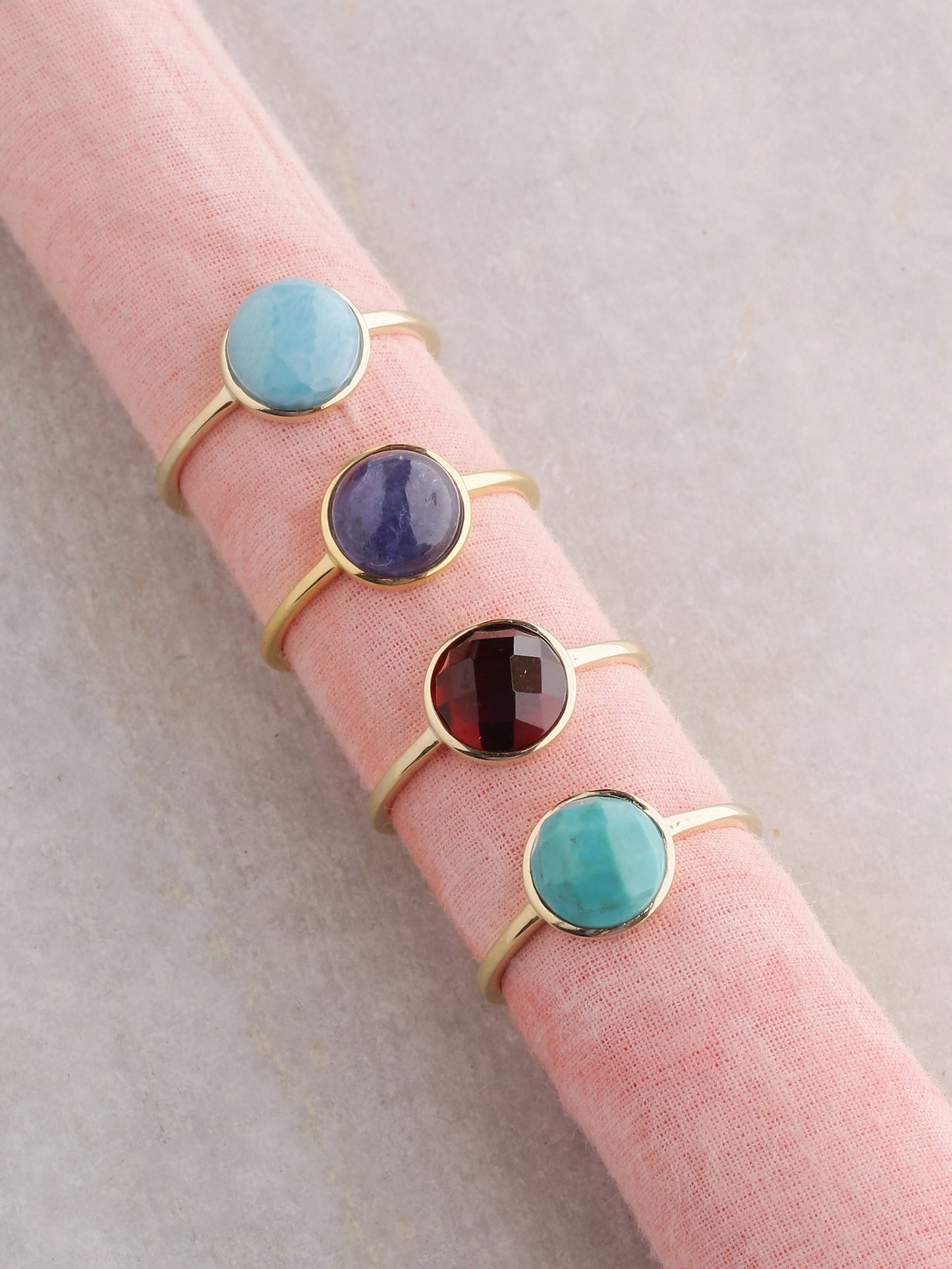 Tiramisu 2.03 Ct Turquoise Solid 10k Yellow Gold Ring Jewelry