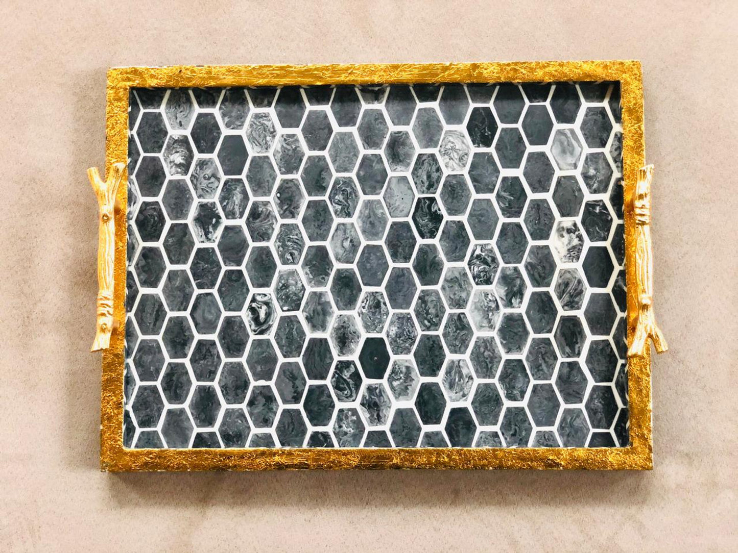 Handmade Resin Decorative Tray