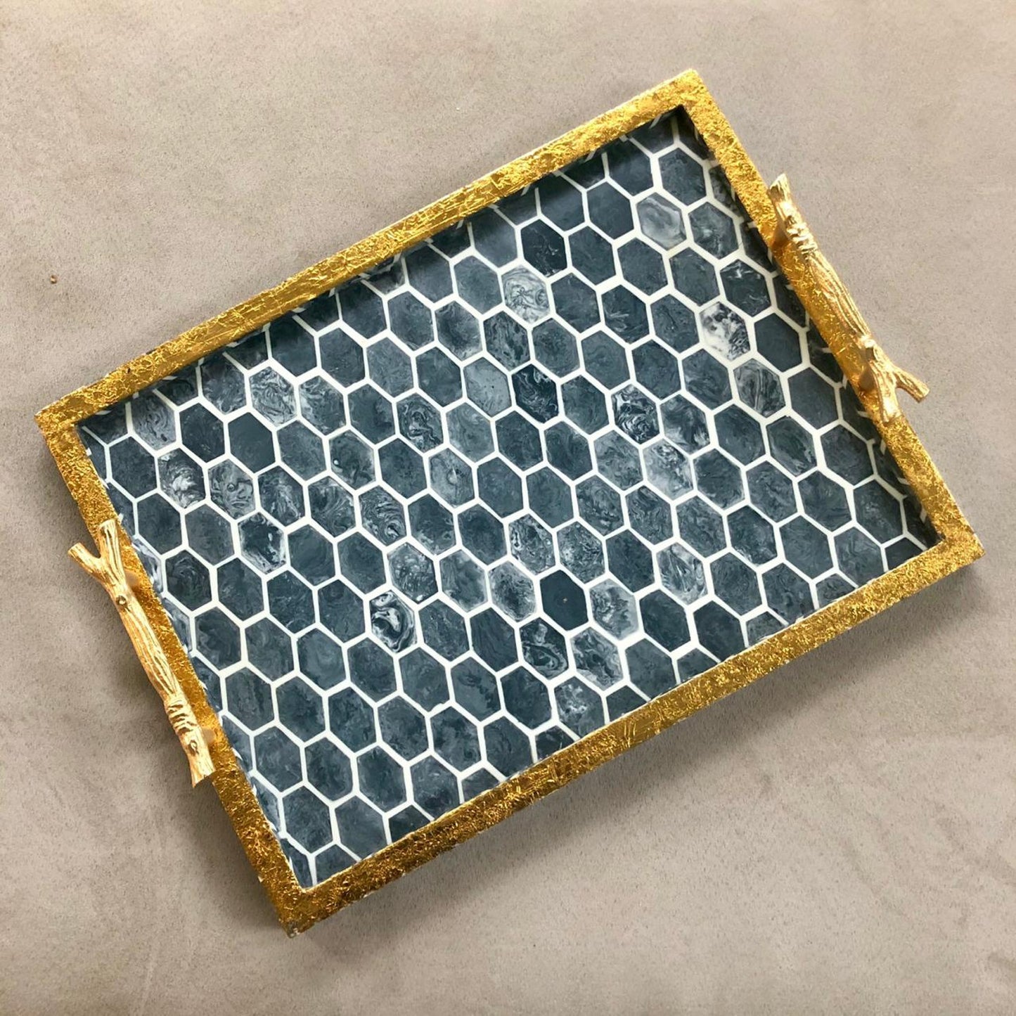 Handmade Resin Decorative Tray