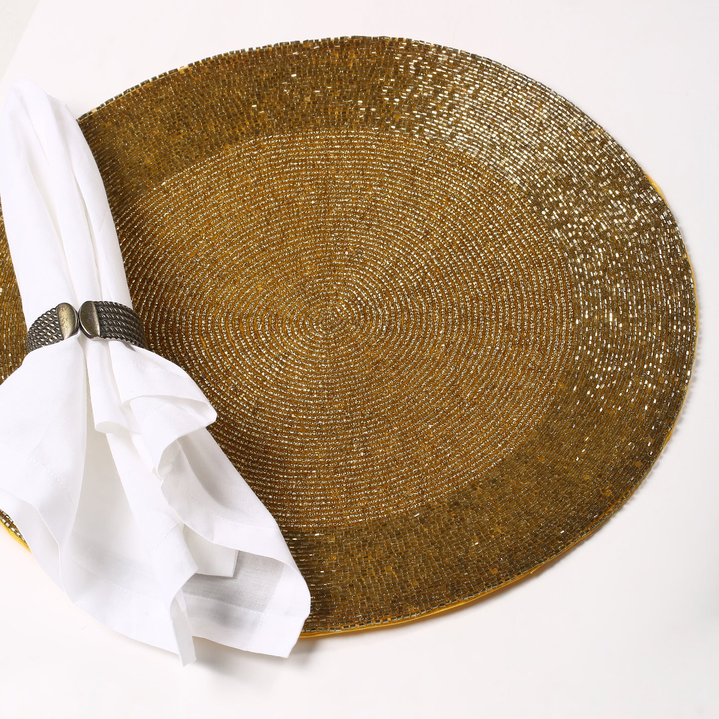 Golden Beaded Placemat