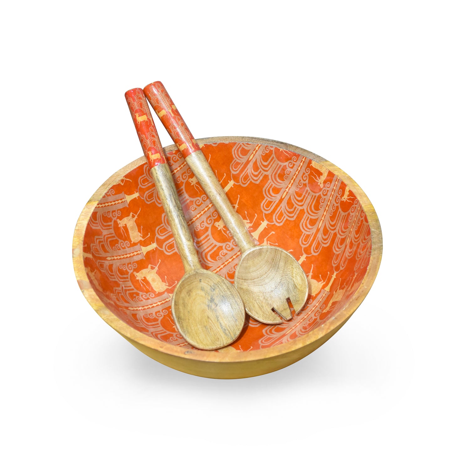 Oh Deer Salad Bowl with Salad Servers