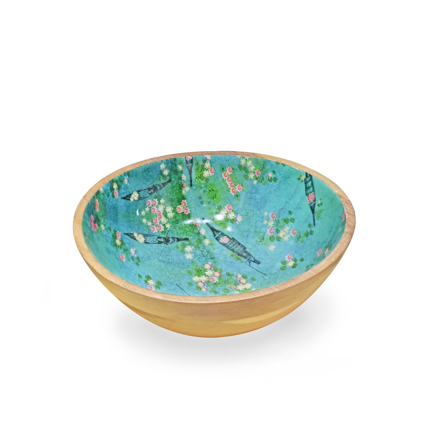 Lake Reverie Salad Bowl with Salad Servers