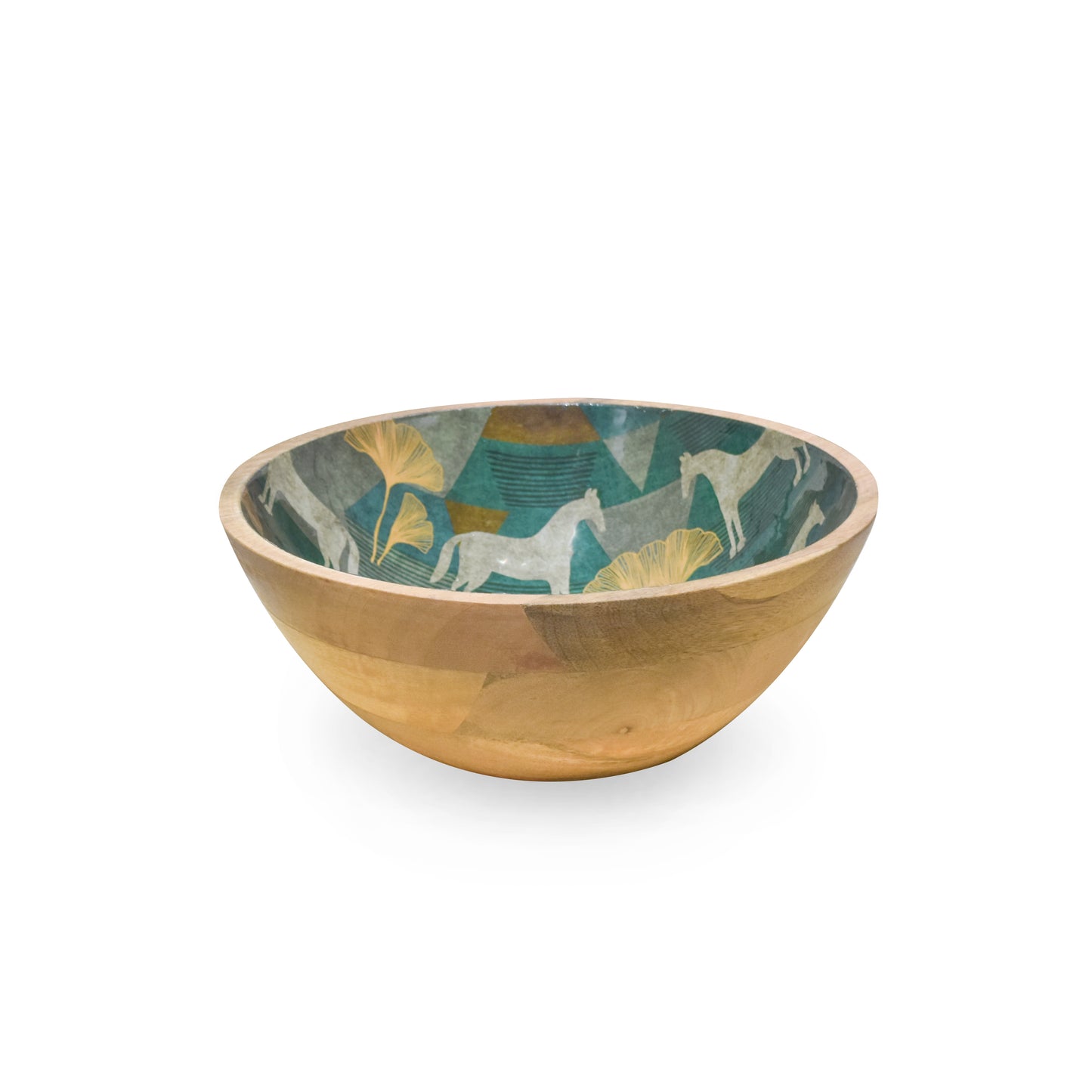 Moon Horse Salad Bowl with Salad Servers