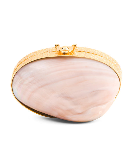 MOTHER-OF-PEARL SHELL JEWELRY BOX tiramisuusa